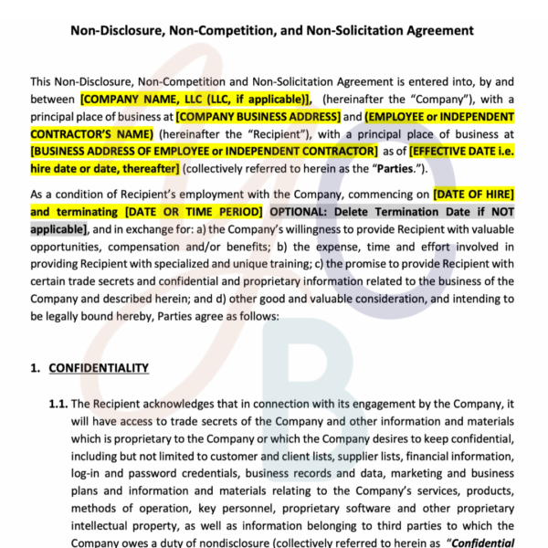 Non-Disclosure Agreement (NDA) - Image 3